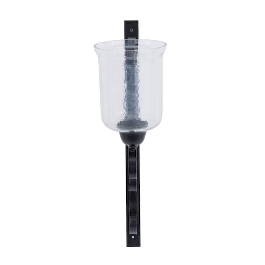 24" Black Traditional Wall Sconce
